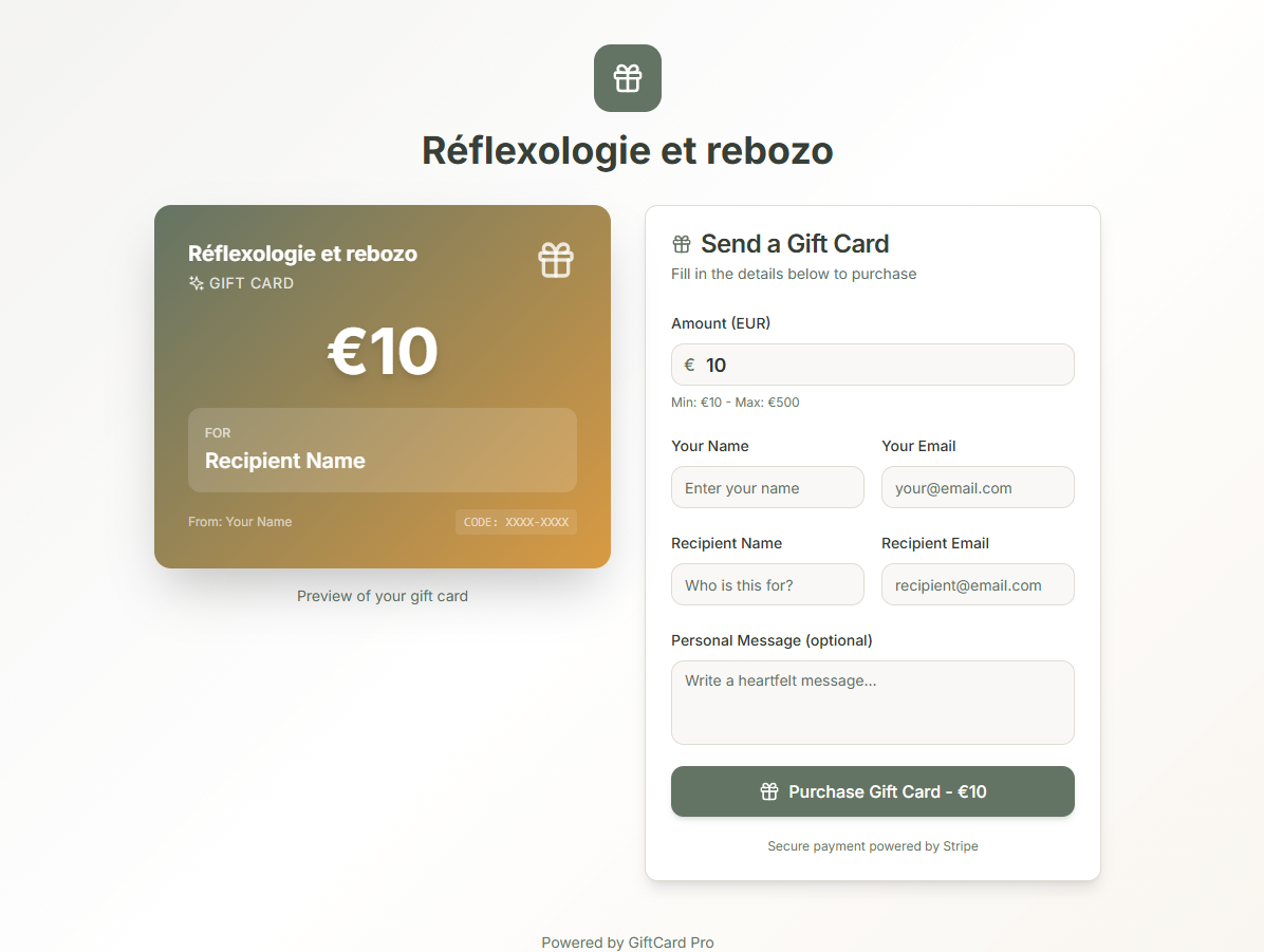 Cartes cadeaux digitales